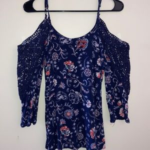 Off the shoulder floral top